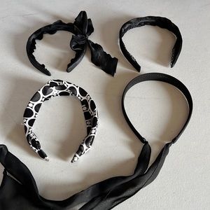 Set of four fabric headbands